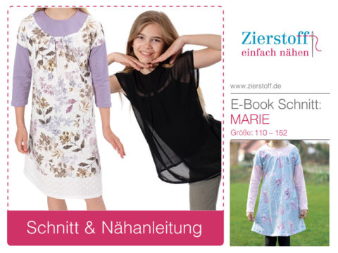 Kleid Bluse Marie Gr Zierstoff Einfach N Hen