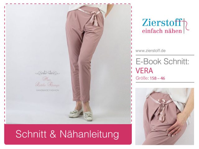 Schnittmuster Damenhose Vera Zierstoff Einfach N Hen