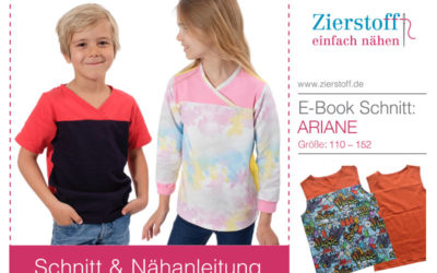Shirt mit Wickeloptik – Ariane für Kinder – optimiert