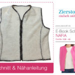 Schnittmuster Weste Nafia Wolle Walk Pink