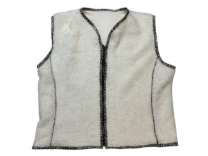 Schnittmuster Weste Nafia Teddy beige