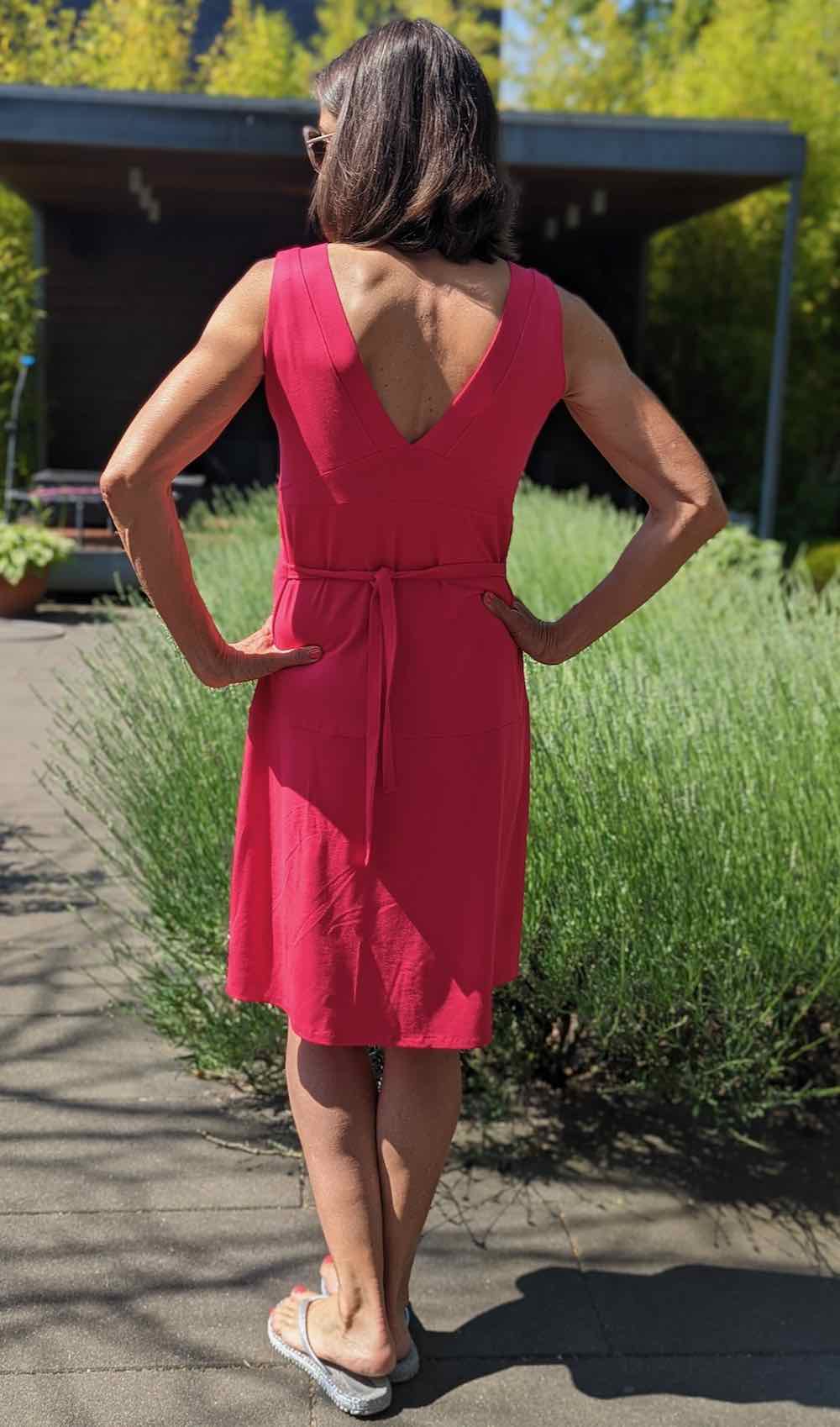 Schnittmuster Kleid Imke Viskosejersey Pink – 2