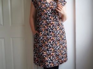 Schnittmuster Amber Kleid Viskosekleid nähen Zierstoff2