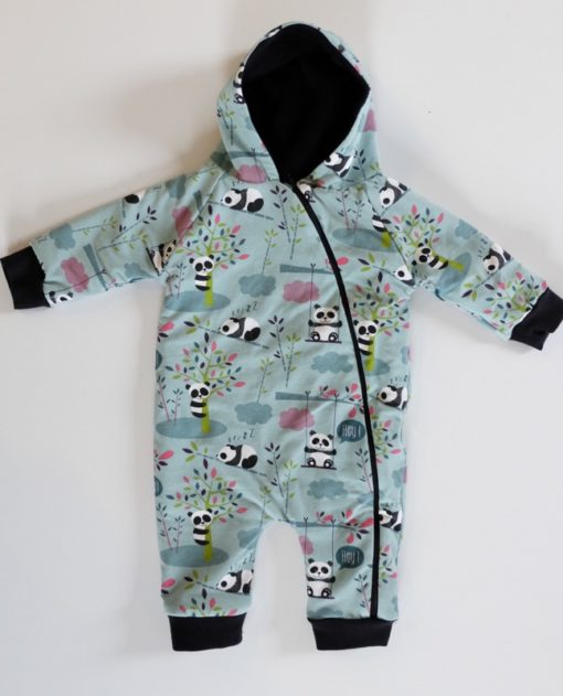 Baby Anzug Freddy Pandabären Schnittmuster 1