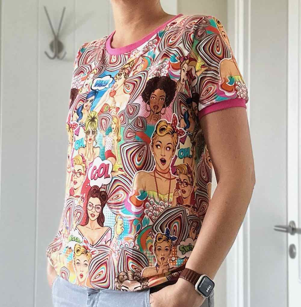 Schnittmuster Shirt Britta 50er jahre Gesicht – 4