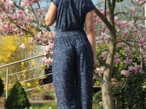 Zierstoff Baumwolle Jumpsuit nähen Henrike4