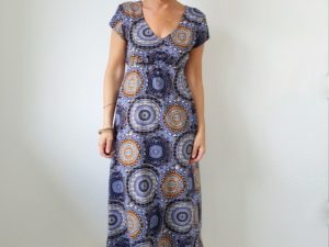 Schnittmuster Maxikleid Kleid Juli nähen 3