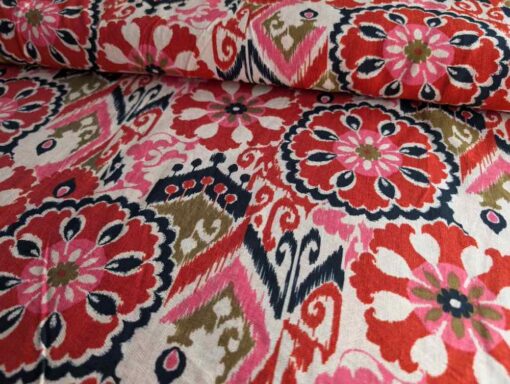 Viskose Crepe bunt - ornamente