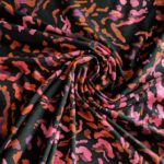 Viskosejersey Neon Pink Leo - 2