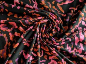 Viskosejersey Neon Pink Leo - 2