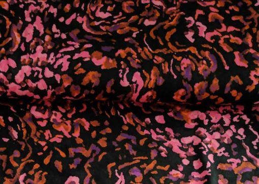 Viskosejersey Neon Pink Leo - 2