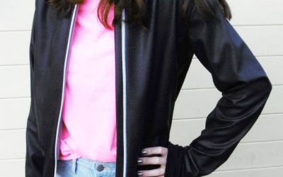 Collegejacke Jacke Bennie für Erwachsene – hier als Lederjacke verarbeitet