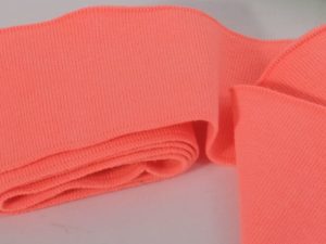 Bünchen Neon Koralle Strickbündchen Collegebündchen