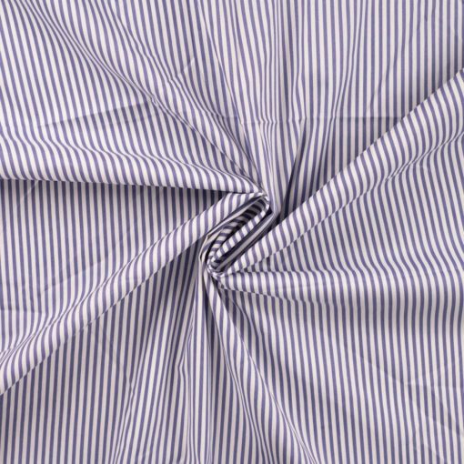 vQ11093 Baumwolle Streifen Marine - 1