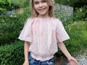 Schnittmuster Zierstoff Bluse Kinderbluse Sabine 6