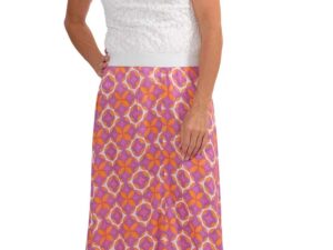 Papierschnittmuster Kleid Nona, 2,50 Meter Viskose Retro Stoff, inkl. Gummiband – Bild 4