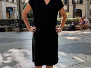 PAPIERSCHNITTMUSTER, Hoodie Sweat Kleid "MARIA", Gr. 158 – Damengr. 46 – Bild 3