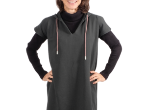 PAPIERSCHNITTMUSTER, Hoodie Sweat Kleid "MARIA", Gr. 158 – Damengr. 46 – Bild 4