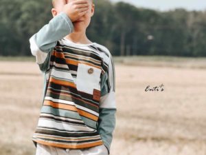 Schnittmuster Shirt Konrad Kleid Dana Jersey Streifen - Jungen Shirt