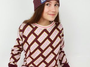 Schnittmuster Zierstoff Shirt Inken Kinder Hipster Beaniemütze Albstoffe4