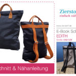 Rucksacktasche Schnittmuster nähen Tasche Zierstoff Edith