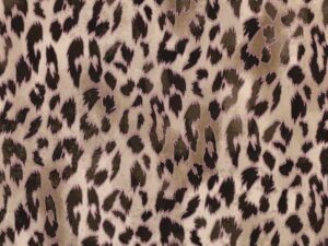 Viskosestretch, Leo Musterung Beige mit Lila – Bild 5