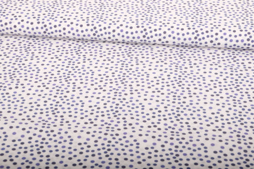 Baumwolle Punkte Blau Weiß - 1