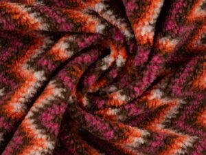 Teddy, Jacquard Zackenmusterung Beere – Bild 2