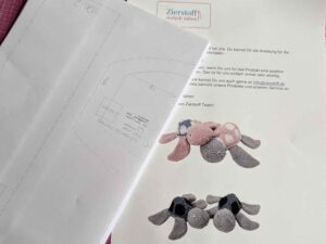 PAPIERSCHNITTMUSTER, Kuscheltier Schildkröte "Romea"