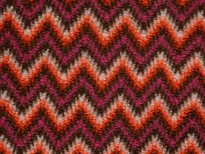Teddy, Jacquard Zackenmusterung Beere