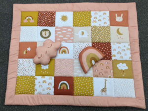 Babydecke Patchwork Rosa - 1