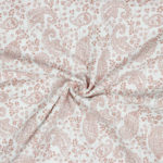 09129.004_Gauze Paisley Musterung Altrosa