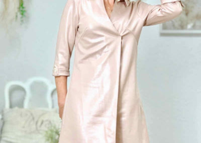 Schnittmuster Kleid Rania Damenkleid nähen - Kunstleder