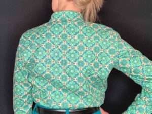 Schnittmuster Bluse Ellen Baumwollstoff Grün - 2