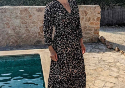 Kleid Liane Maxikleid - Schnittmuster BOHO Rüschenkleid