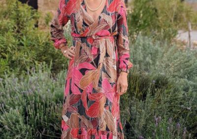 Kleid Liane Maxikleid - Schnittmuster BOHO Rüschenkleid