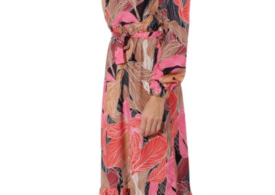 Kleid Liane Maxikleid - Schnittmuster BOHO Rüschenkleid