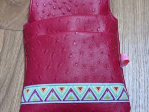 Tasche Kroko Pink Skai Leder