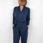 Schnittmuster Jumpsuit Hazel Damen Anzug Jumpsuit Bambus Jersey - 2