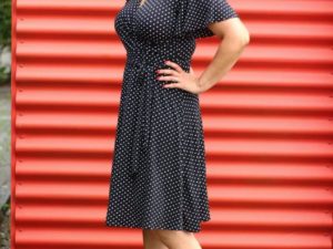 Schnittmuster Kleid Indira Slinky Tupfen