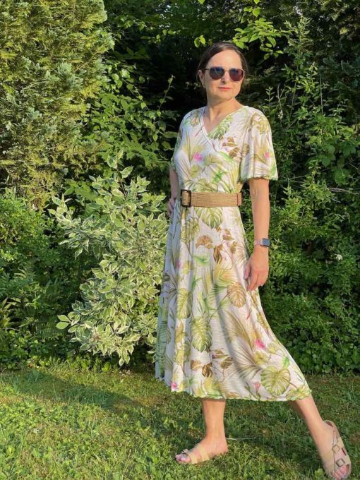 Schnittmuster Kleid Indira Slinky Blumen - 5