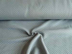 Waffelstoff, wattierter Sweatshirtstoff - Mint