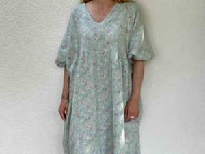 Schnittmuster Maris Musselin Blumen Kaftan2