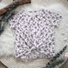 Schnittmuster Shirt Knotenshirt Aniko Jersey – damenshirt knoteneffekt