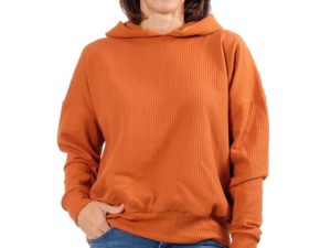 1 Schnittmuster Hoodie Mirelle Rost Waffelstoff