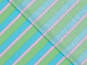 Viskose gestrickt, dehnbar, Streifen Grün Blau – Bild 3