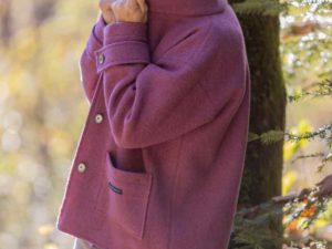 Schnittmuster Wollwalk Jacke Natalie - Mauve