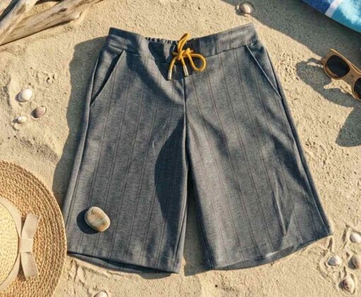 Hose Berta kurz Fischgrat romanit - 1