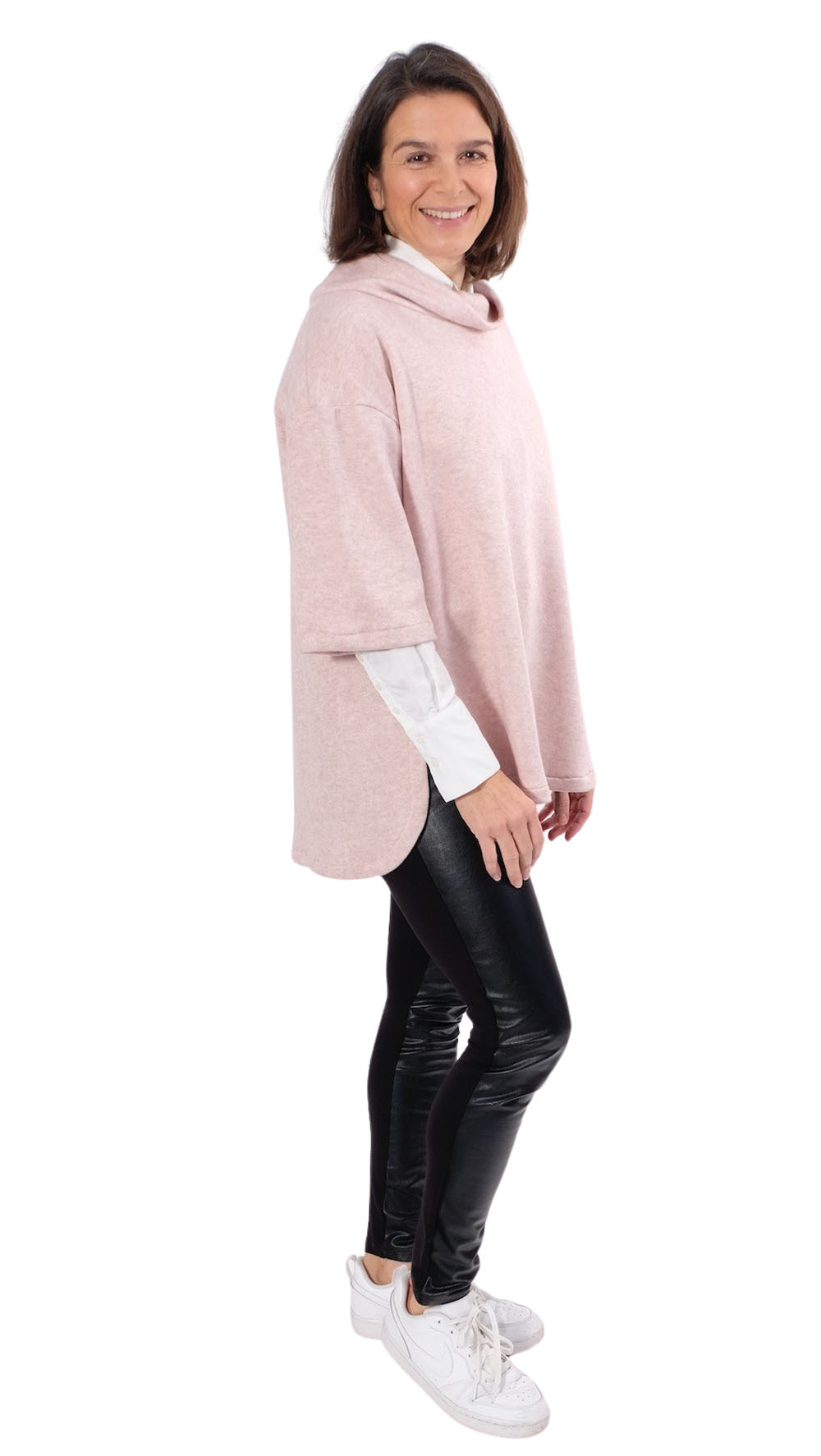 Schnittmuster Bluse Strick Lioba Rosa_