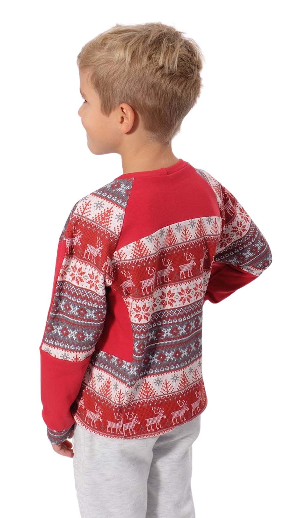 Schnittmuster Weihnachtspullover nähen Piet Unisex Jungenshirt